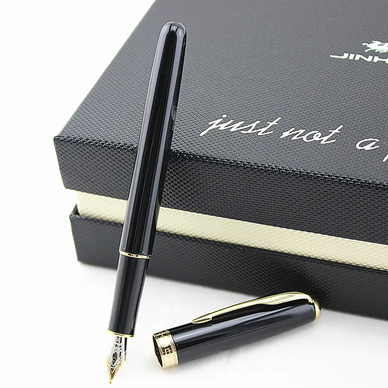 Jinhao 601 металлическая авторучка для каллиграфии, деловая Подарочная канцелярская чернильная ручка