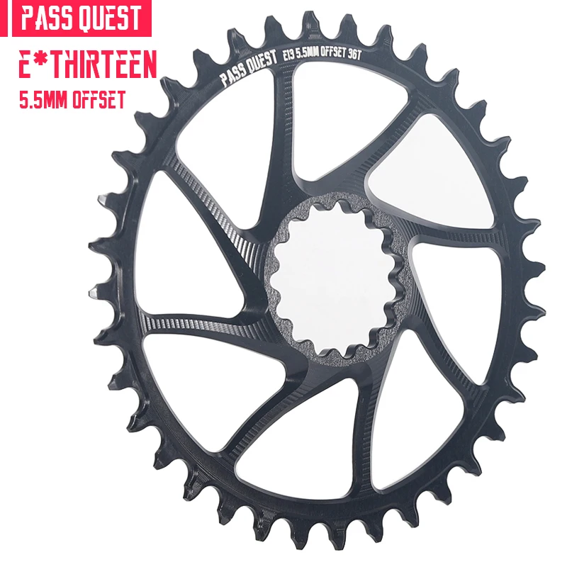 

PASS QUEST 5.5mm offset chainring crank E*THIRTEEN E13 special chainring positive and negative teeth can not drop chain eagle