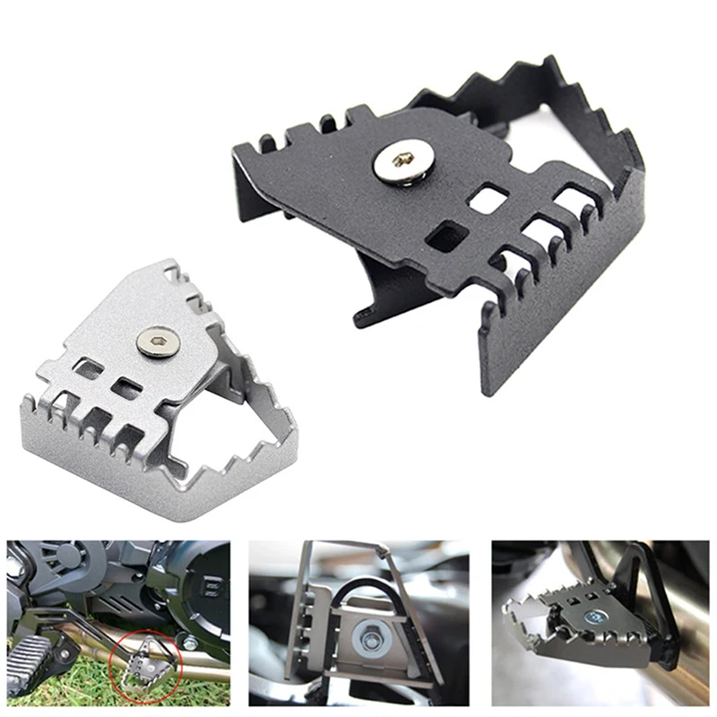 

Motorcycle Rear Brake Pedal Extension Pedal Tip Plate Extended Pin Pad Extended Brake Pedal Amplifier