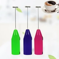 handheld battery operated coffee milk frother drink mixer for latte cappuccino