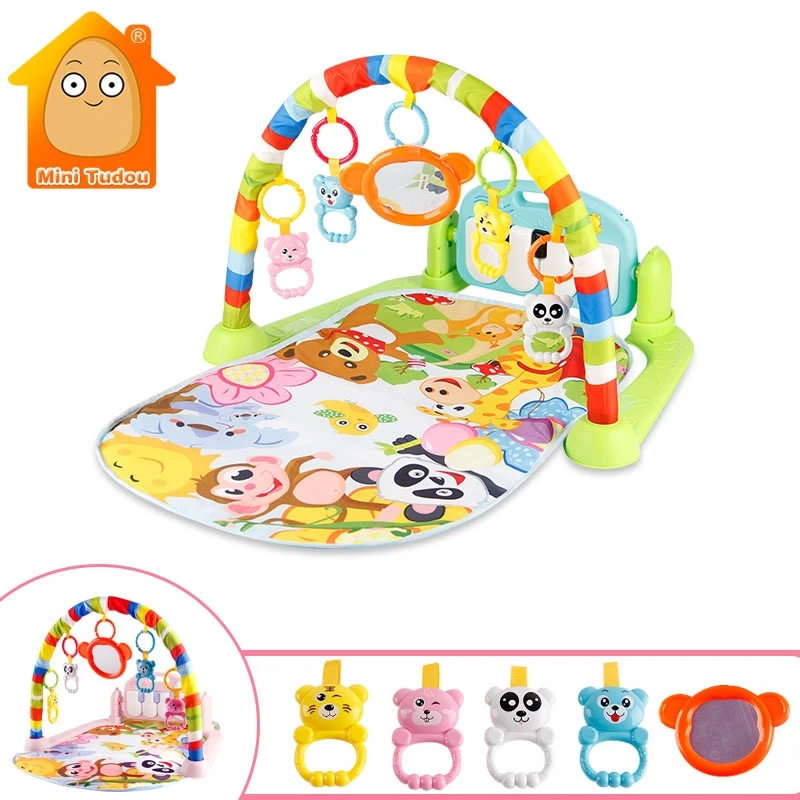 

Baby Gym Puzzles Mat Educational Rack Toy Baby Music Play Mat With Piano Keyboard Infant Fitness Carpet Gift For Kids