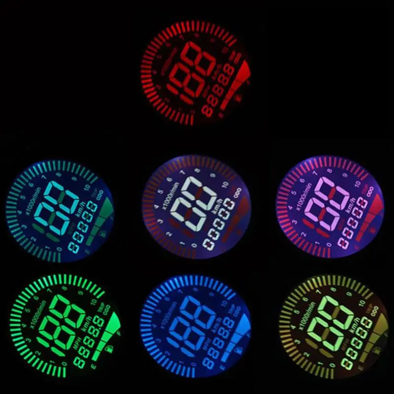 Универсальный цифровой мотоцикл спидометр и одометр в стиле ретро с ЖК-дисплеем