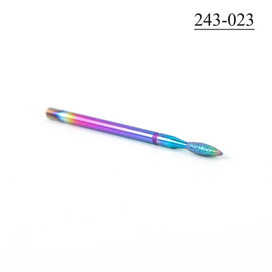 243-023 STZ, 1 шт., фрезы для маникюра, алмазные сверла для ногтей, фрезы с шариковым пламенем, роторная шлифовальная машина для удаления кутикулы, инструменты для ногтей#1514-3 - Цвет: 243-023