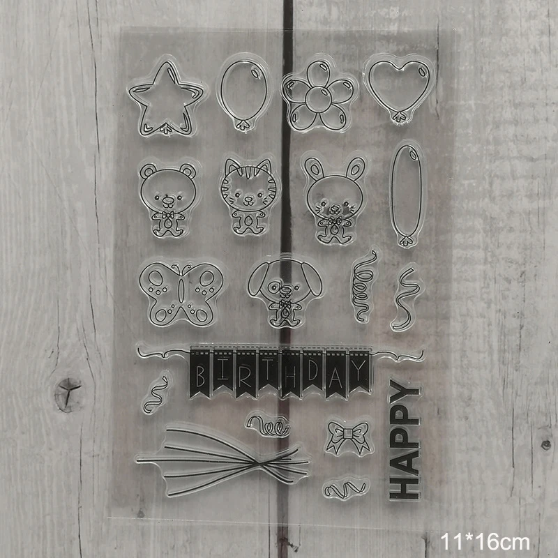 Воздушные шары на день рождения прозрачные марки новинка 2019 резиновый штамп для