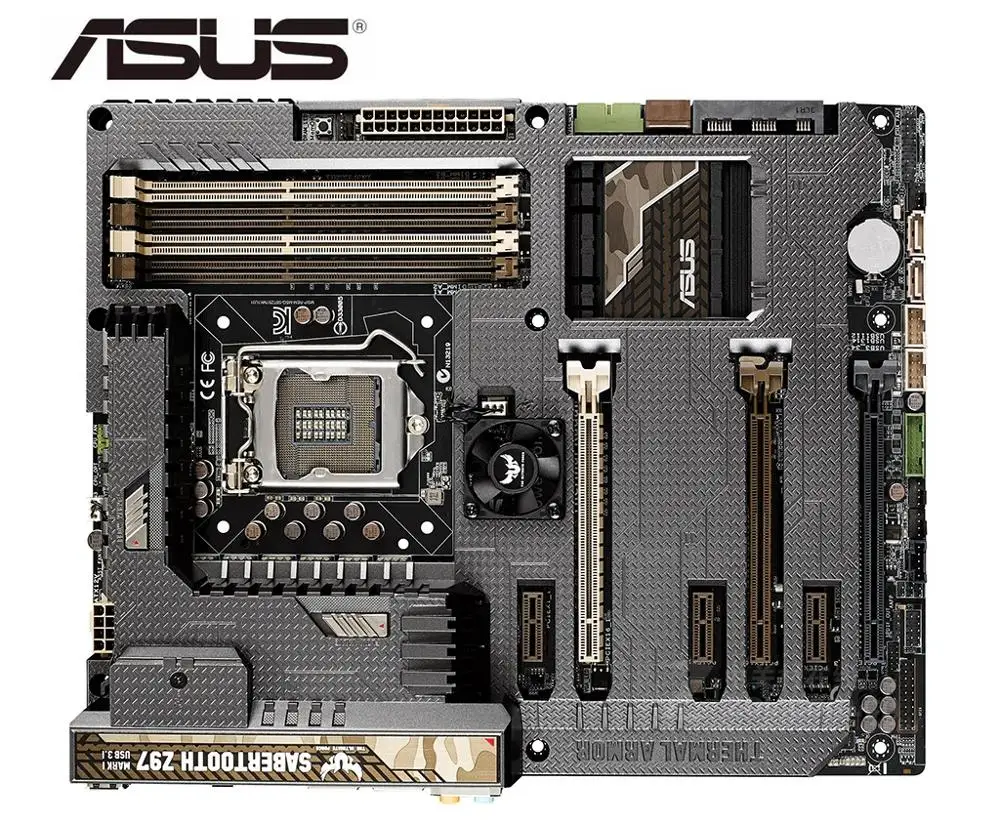 Günstig Desktop-Motherboard Asus SABERTOOTH Z97 MARK 1/USB 3,1 Sockel LGA 1150 I7 I5 I3 DDR3 SATA3 USB 3,0 ATX Mainboard PC