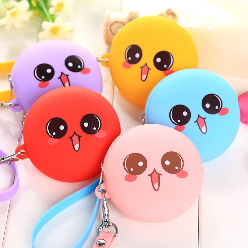 WULI SEVEN мультфильм мини-круглый животное маленький силиконовый кошелек для монет женщин ключ бумажник для монет для детей Рождественский подарок