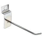 25 шт. 100 мм одинарный крючок для крепления магазина, вешалка для демонстрации, инструменты, хромированный металл