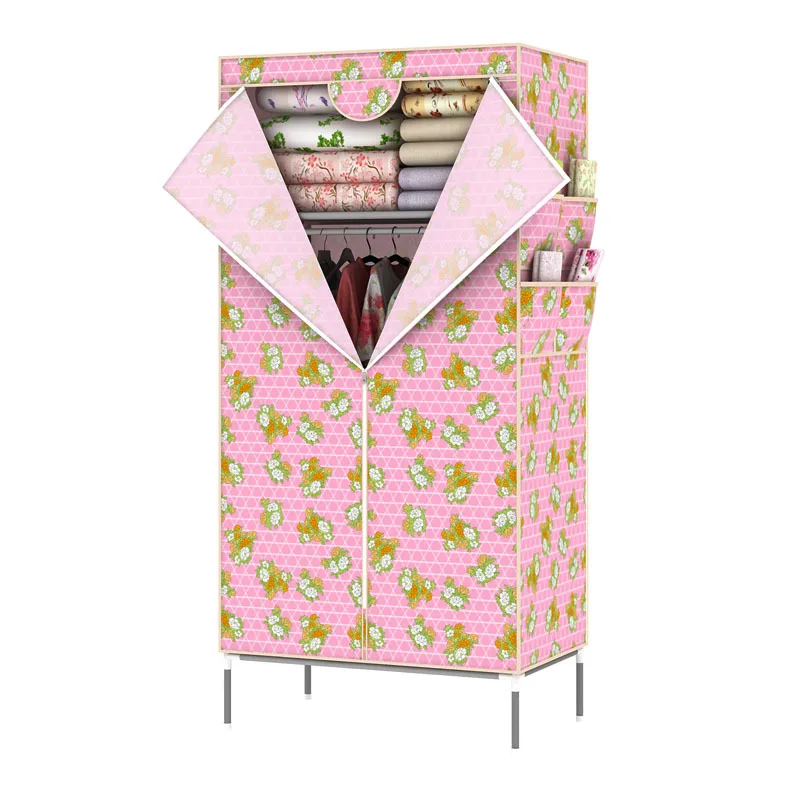 Простой комбинированный гардероб простой складной для детей и взрослых шкаф