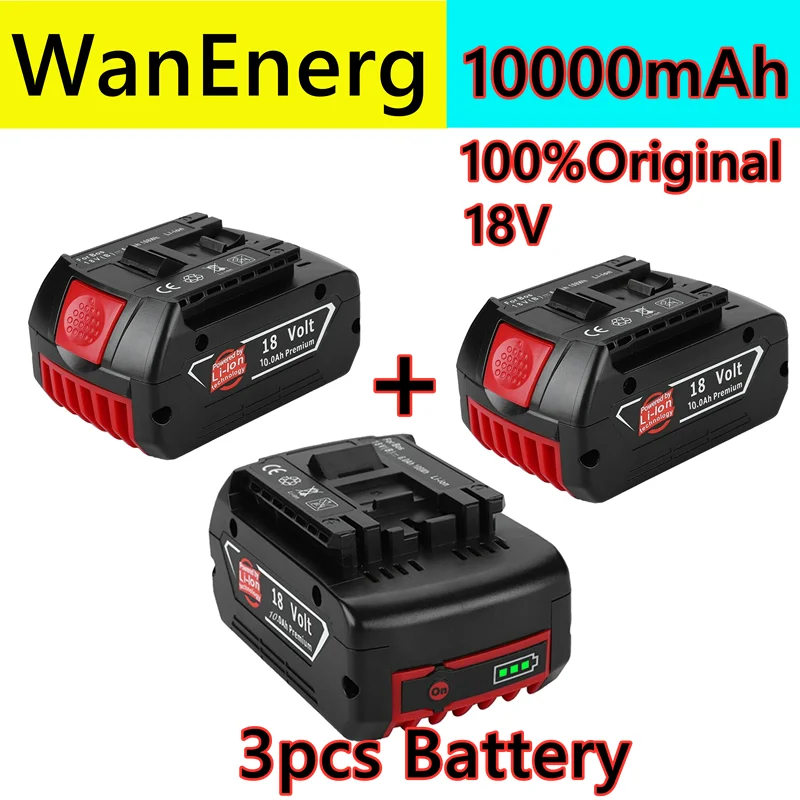 2021 Bosch 18V резервная батарея 10000mah перезаряжаемые 10.0a портативный Замена bat609