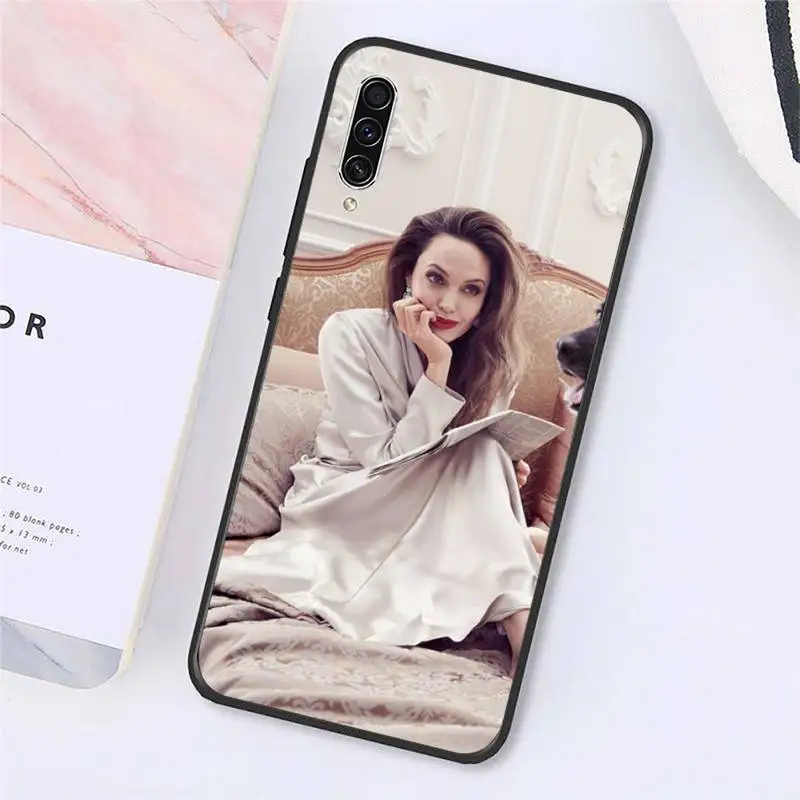 

Angelina Jolie American actors Phone Case For Samsung galaxy A S note 10 7 8 9 20 30 31 40 50 51 70 71 21 s ultra plus