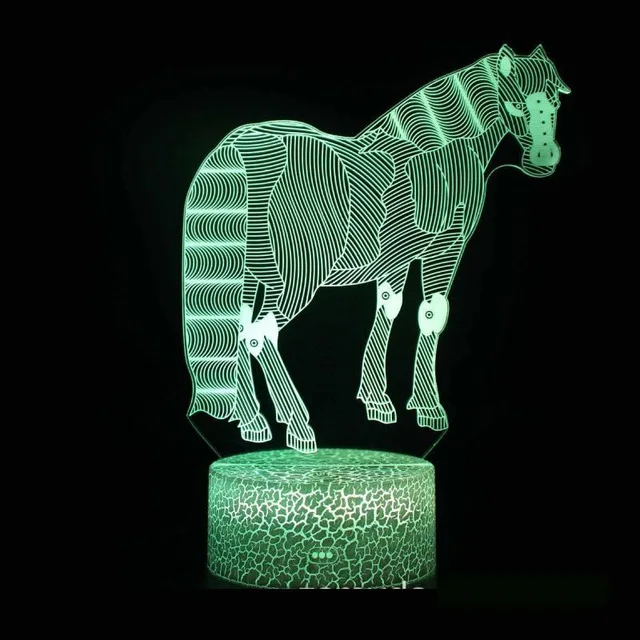 Китайский Зодиак 3D светодиодная лампа 7 цветов Изменение USB 3d светодиодный светильник для ребенка спящий ночной Светильник детский праздничный подарок для подруги