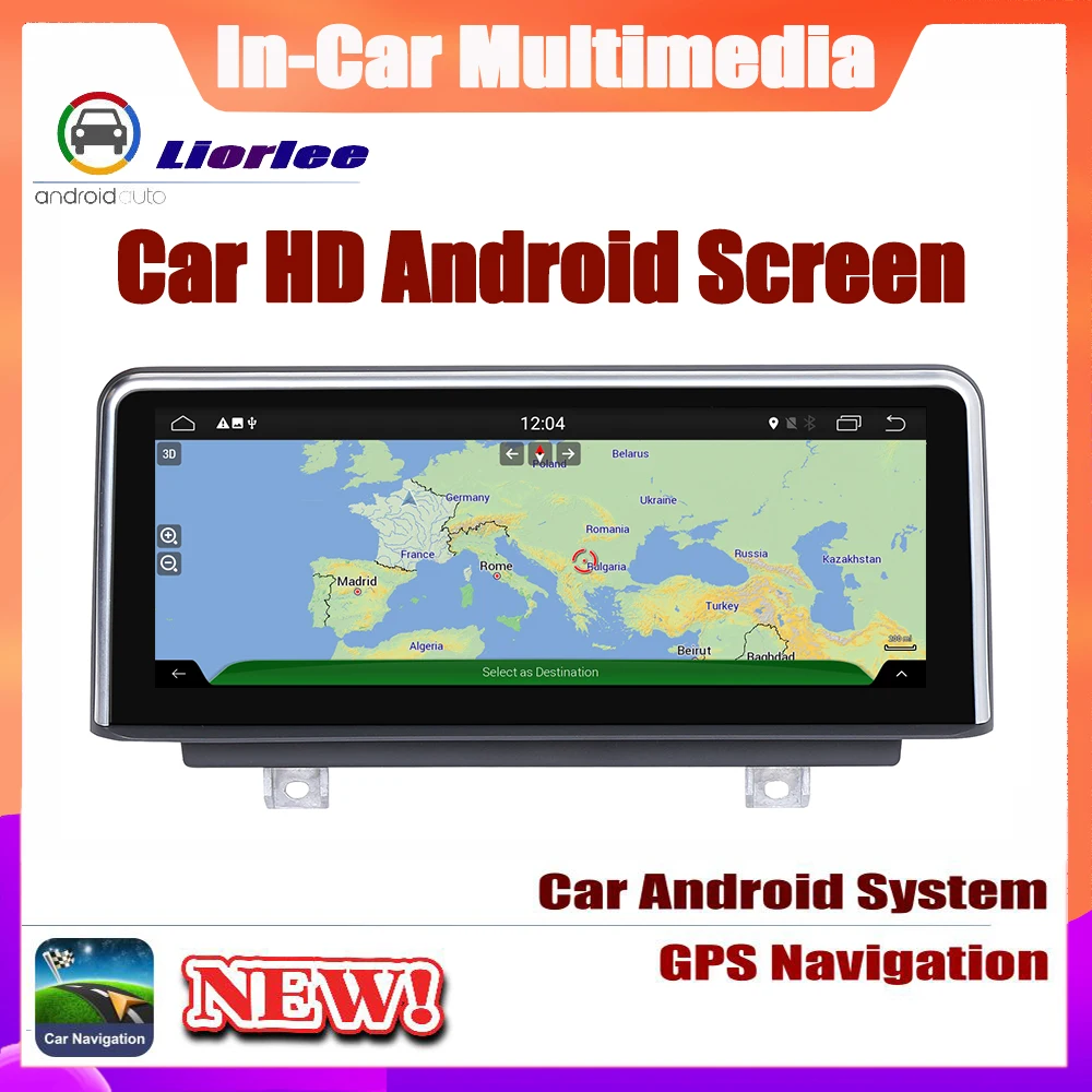 Обновление системы Android для BMW 3 серии 2011 ~ 2019 HD сенсорный экран стерео радио ТВ GPS