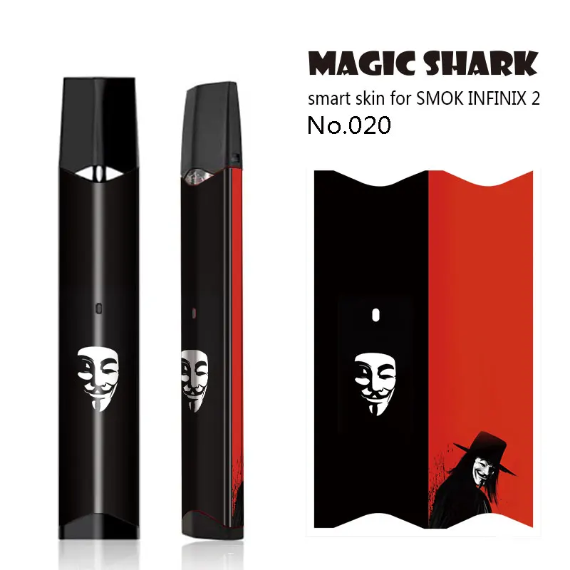 Magic Shark Leopard V-Vendetta Skull Wood Winter Coming Flower Cover Case Sticker Full Wrap Film for Smok Infinix 2 016-028 | Мобильные