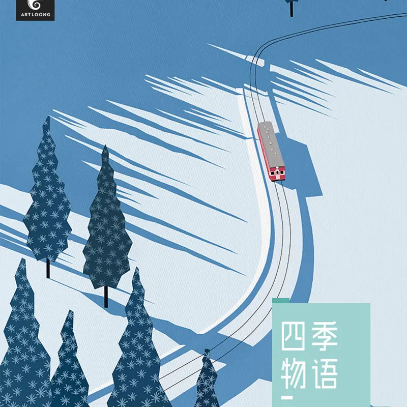 Скандинавский абстрактный пейзаж современное искусство настенные картины