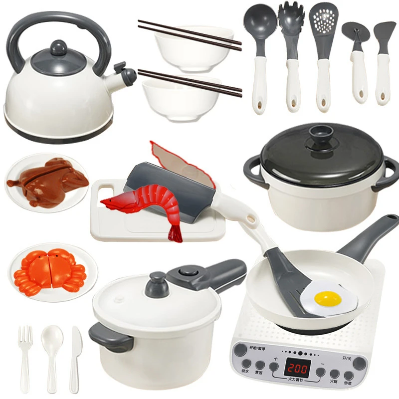 Детская мини кухонная игрушка посуда кастрюля детская для ролевых игр имитация