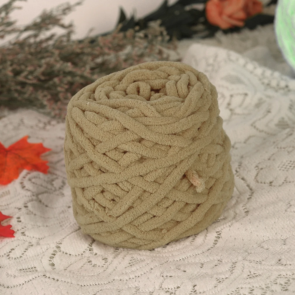 DIY шарф свитер полотенце из толстой пряжи 95 г 7 мм Диаметр Вязание маленькое
