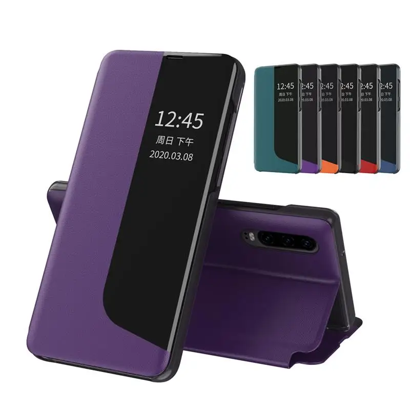 Новый Умный большой кожаный чехол для Huawei P40 P30 Pro P20 чехол-подставка Mate 20 40 Fundas |