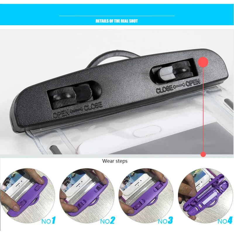 

IPX8 Universal Waterproof Phone Case Water Proof Swim Pouch Bag Cases For Apple iPhone 12 Pro Max Xiaomi Redmi Note 9 Pro Cover