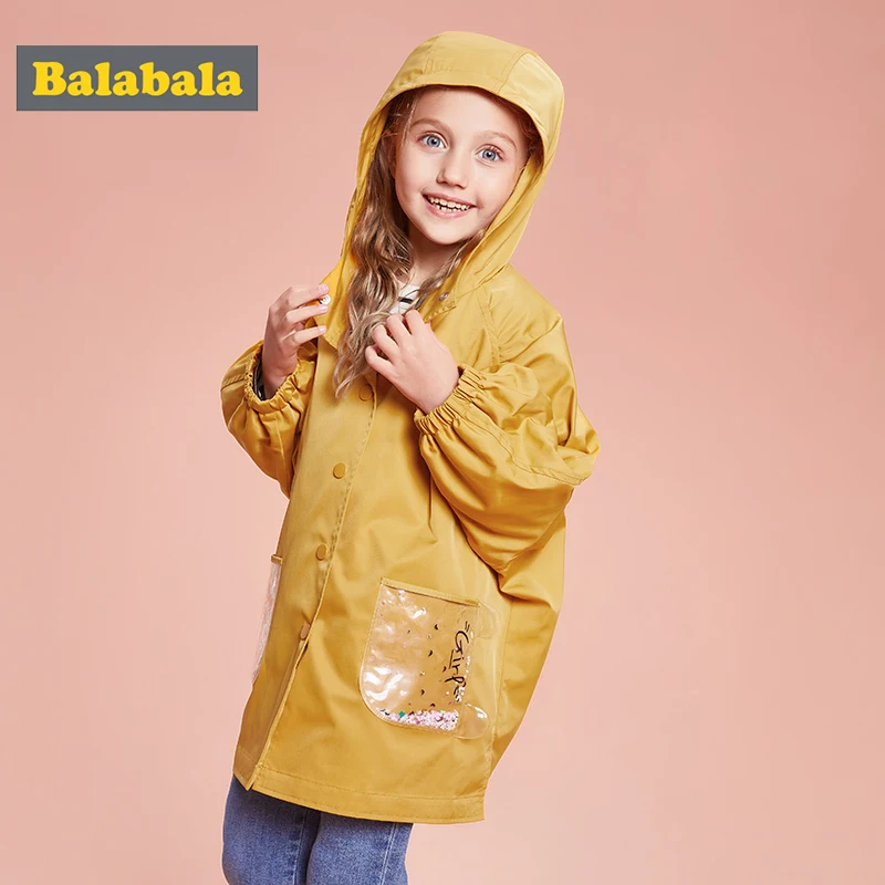 Куртка Balabala детская с капюшоном милая мягкая верхняя одежда для девочек пальто