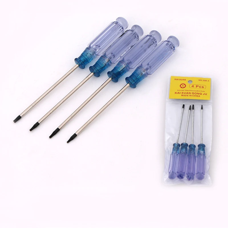 

New 4Pcs Multi-function Six-star Plum Blossom Hexagonal Small Screwdriver Kit For Repair Mobile Phone Hard Disk Laptop Open Tool