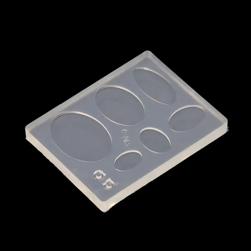 

UV Resin Geometric Molds Hollow Quicksand Mold with Square Round Ellipse Mold A0KD