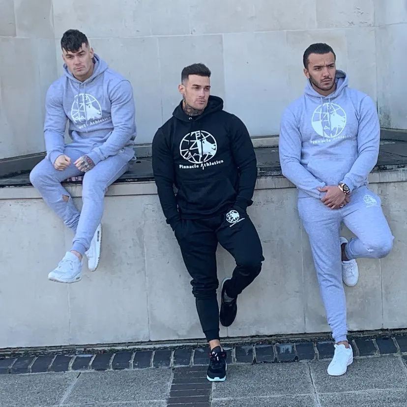 Мужская толстовка с капюшоном спортивная одежда для занятий спортом фитнесом