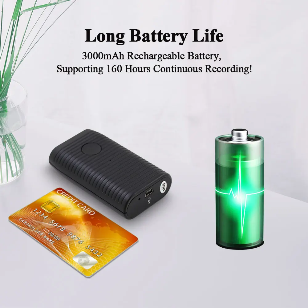 Магнитный мини Аудио Цифровой диктофон VJOY запись голоса за 17 часов|Цифровые