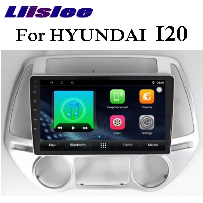 Для HYUNDAI I20 2008 ~ 2014 LiisLee Автомобильный мультимедийный GPS аудио Hi-Fi беспроводной CarPlay - Цена: 