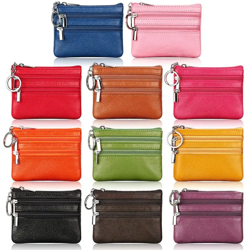 

Women Change Purse Pouch 3 Compartments Credit Card Coin Cash Holder Lady Clutch 20CA