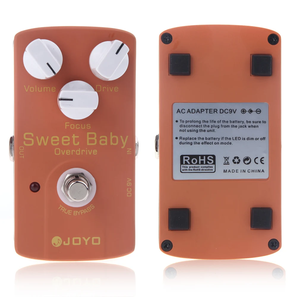 Детская педаль эффектов для электрогитары Joyo с низким коэффициентом усиления и