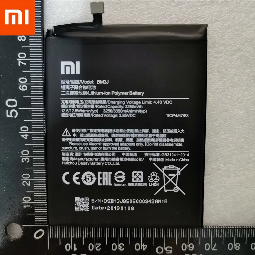 Xiao mi аккумулятор для телефона BM3J для Xiao mi 8 Lite mi 8 Lite полимерная запасная батарея высокой емкости 3350 мАч с бесплатными инструментами