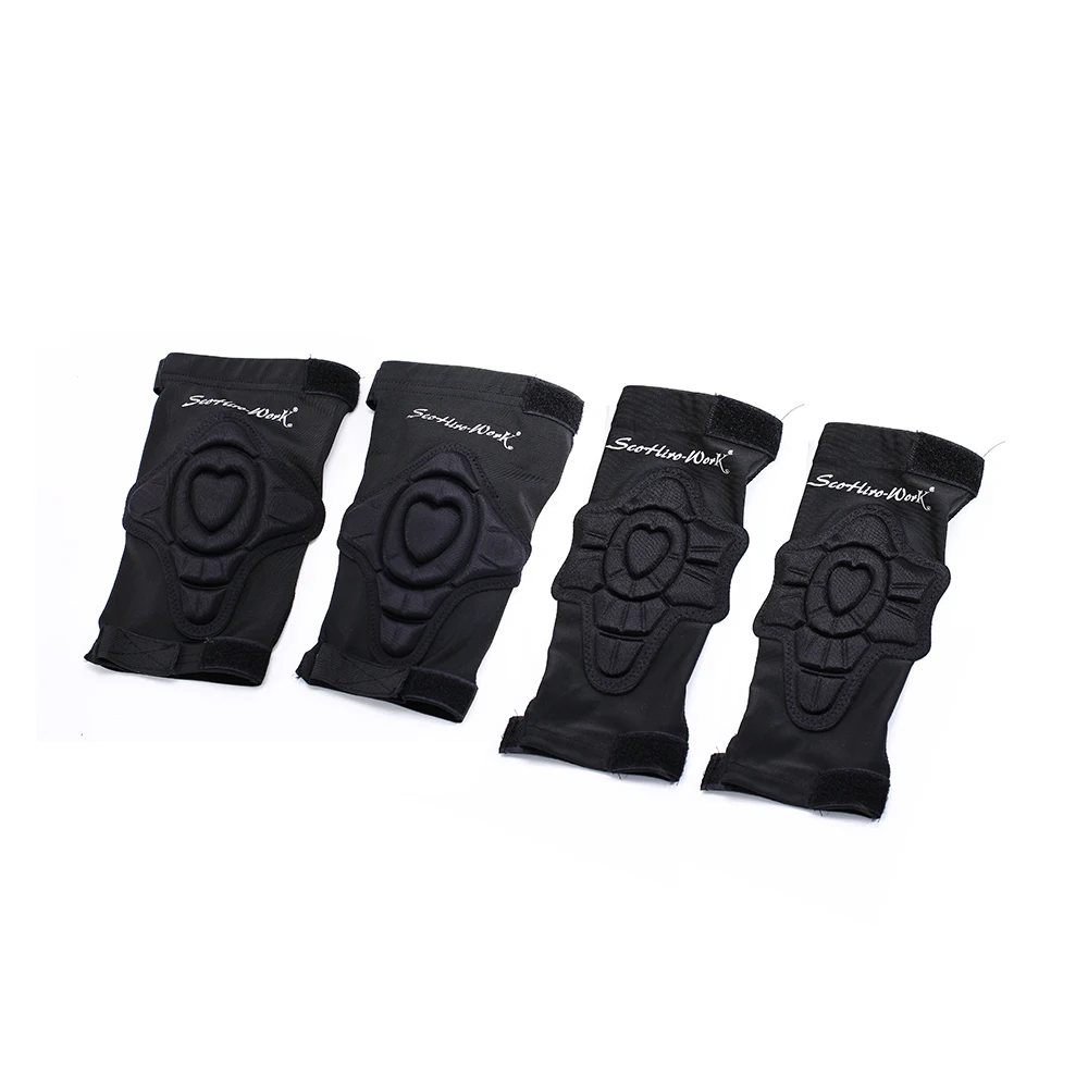 

4pcs Sports Kneepad Thickened Anti-collision Sport Knee Pads Football Skiing Cycling Knee Protective Equipment For kid