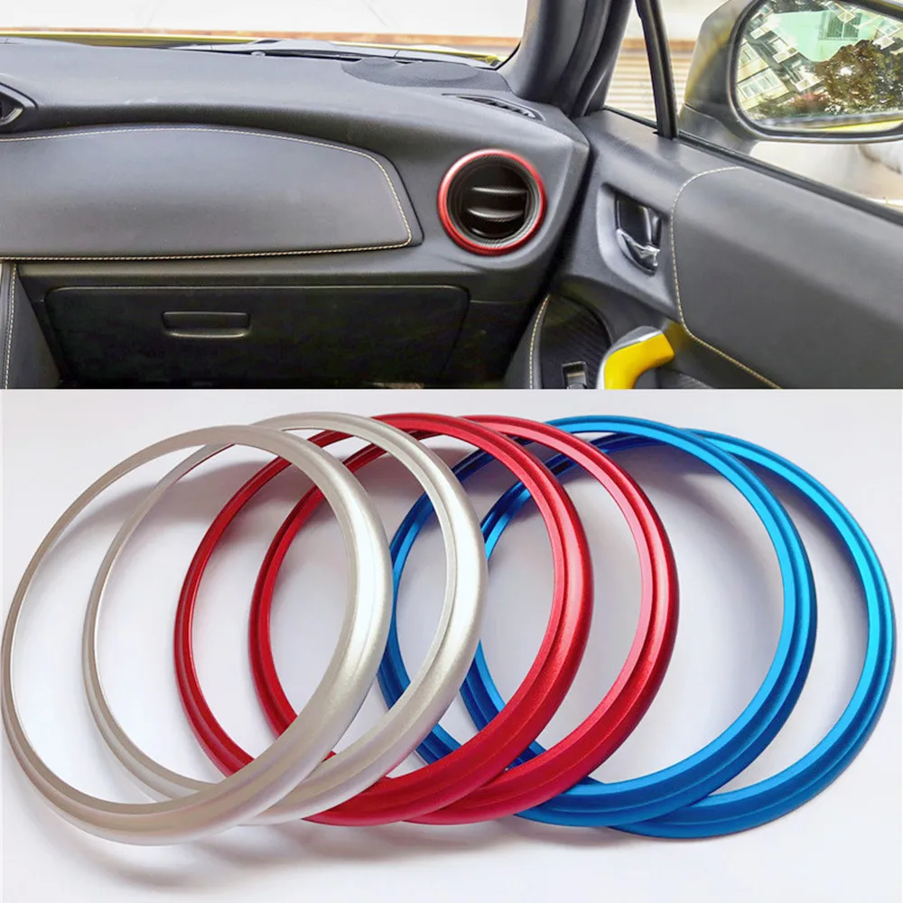 

2Pcs Car Interior Decoration Strip for Subaru BRZ Outback Toyota 86 Air Conditioning Outlet Decoration Ring