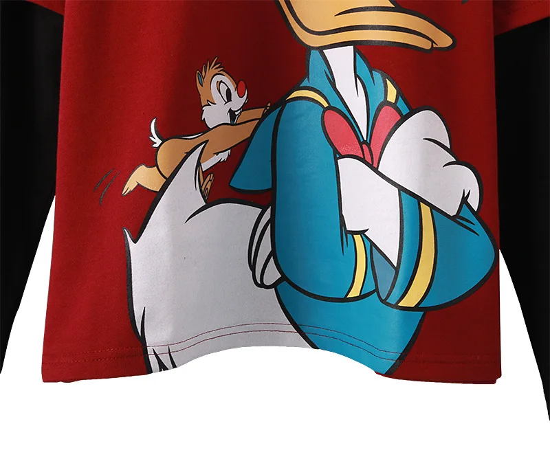 

Disney 2021 Donald Duck sweater two-piece round neck long sleeve casual loose wild sweater