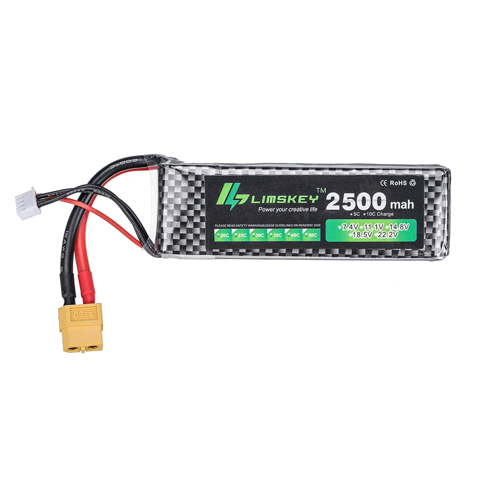Аккумулятор 3 шт./лот 3S 11 1 В 2500 мАч 40C LiPo аккумуляторная батарея XT60/T/JST/EC5 для