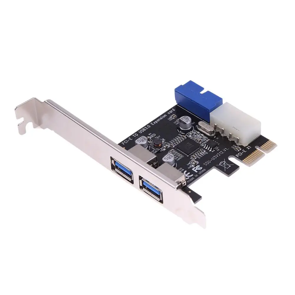 Внешний 2 порта USB3.0 + внутренний 19Pin заголовок PCIe карта 4Pin IDE разъем питания для