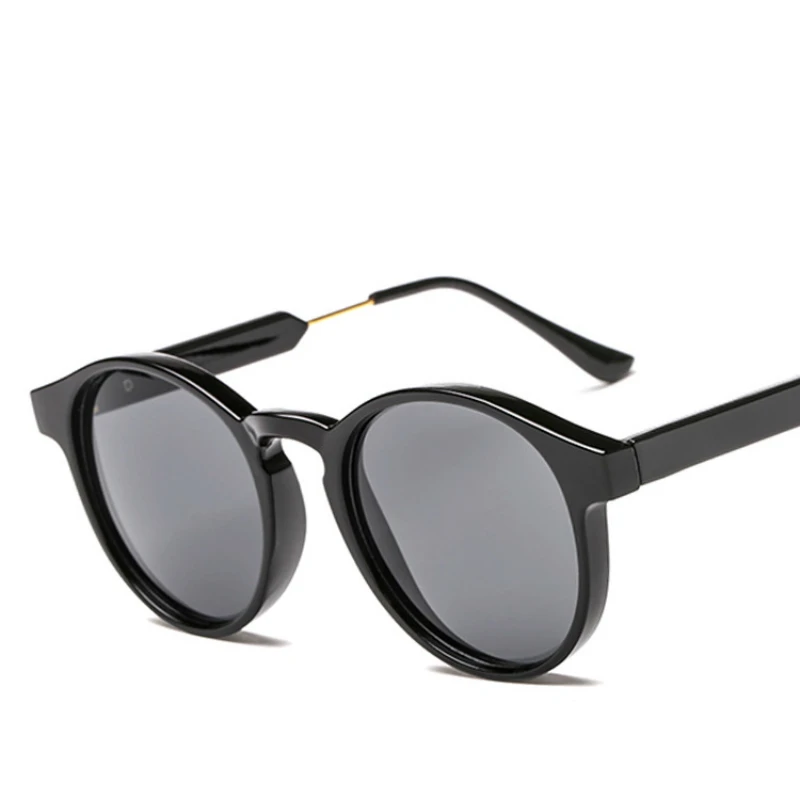 Круглые Солнцезащитные очки в стиле ретро для мужчин и женщин брендовые