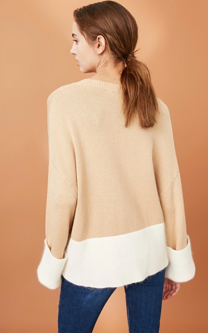 Vero Moda шерстяная вязаная с круглым вырезом из кроличьего меха | 318413578