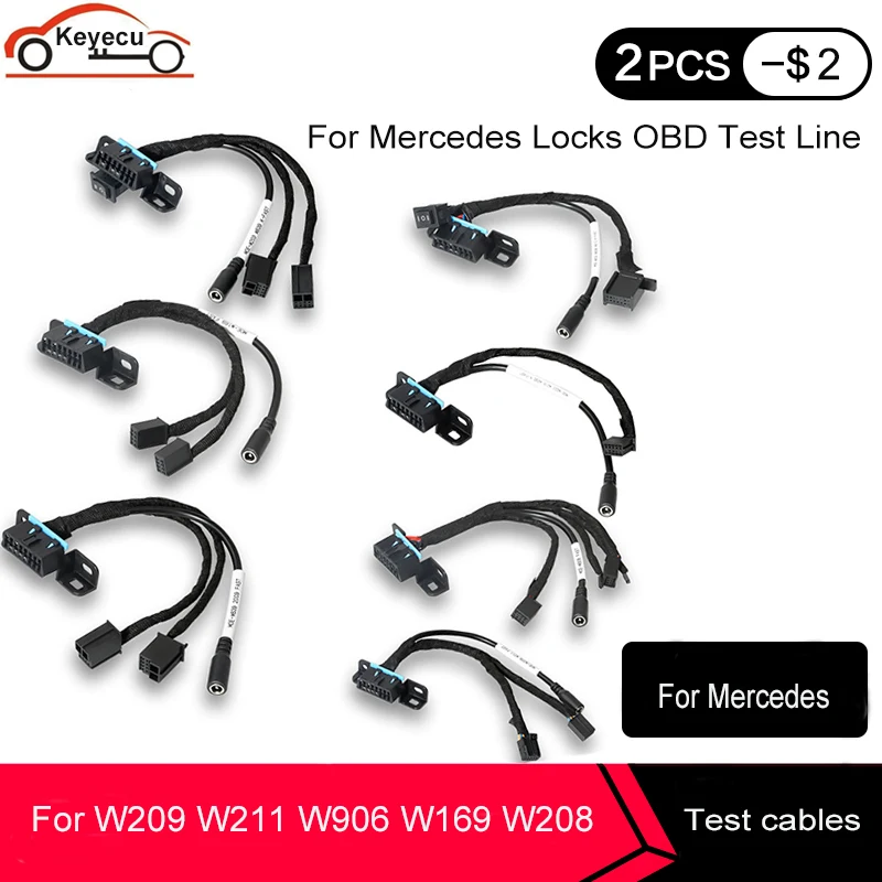 KEYECU для Mercedes все EZS скамья Тесты кабель benz W209 W211 W906 W169 W208 W202 W210 W639 работать с