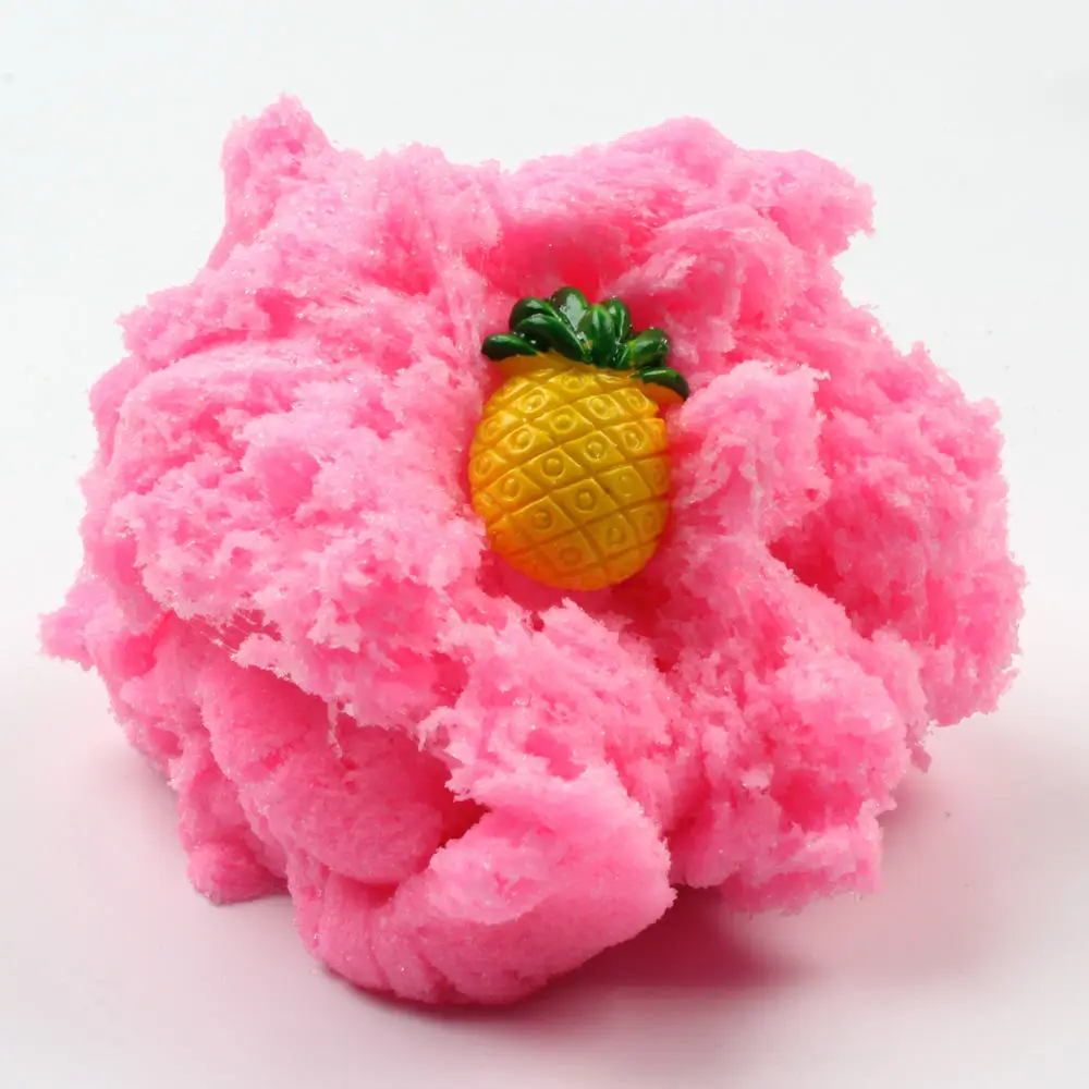 Фруктовый ананас пушистый слайм облако глина для моделирования Радужный игрушка