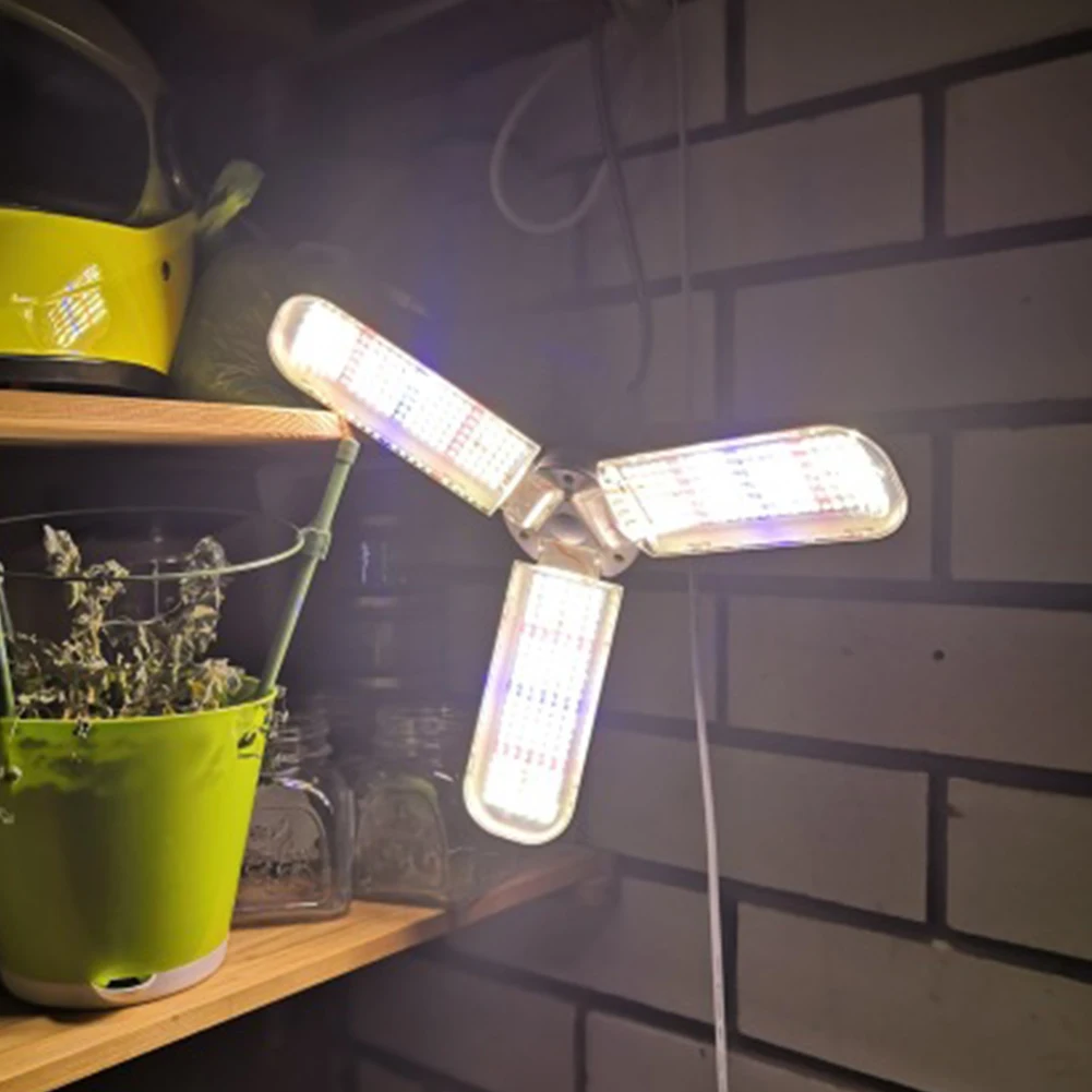 

Seeding Greenhouse Hydroponic Nursery Vegetables Angle Adjustable Indoor Plants Foldable LED Grow Light Bulb Full
