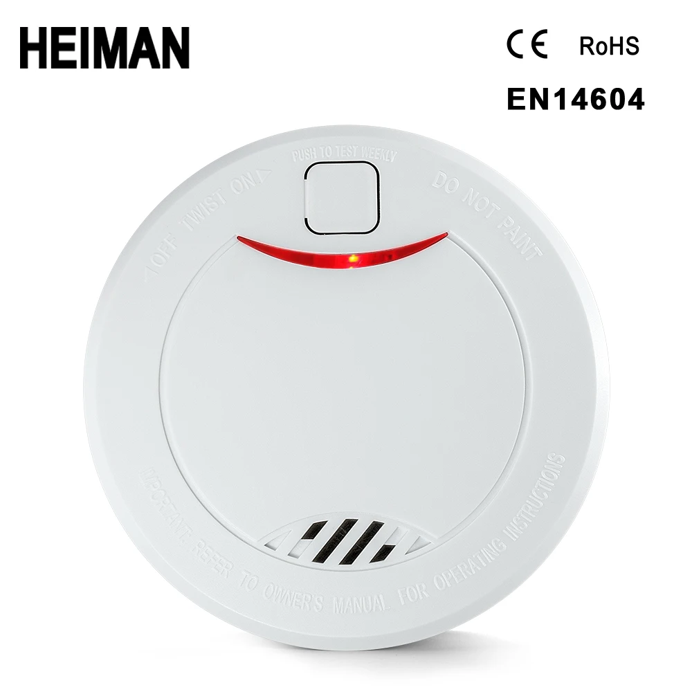 

HEIMAN independent fire alarm smoke detector home high sensitivity safety protection system Wireless sensor mini Portable