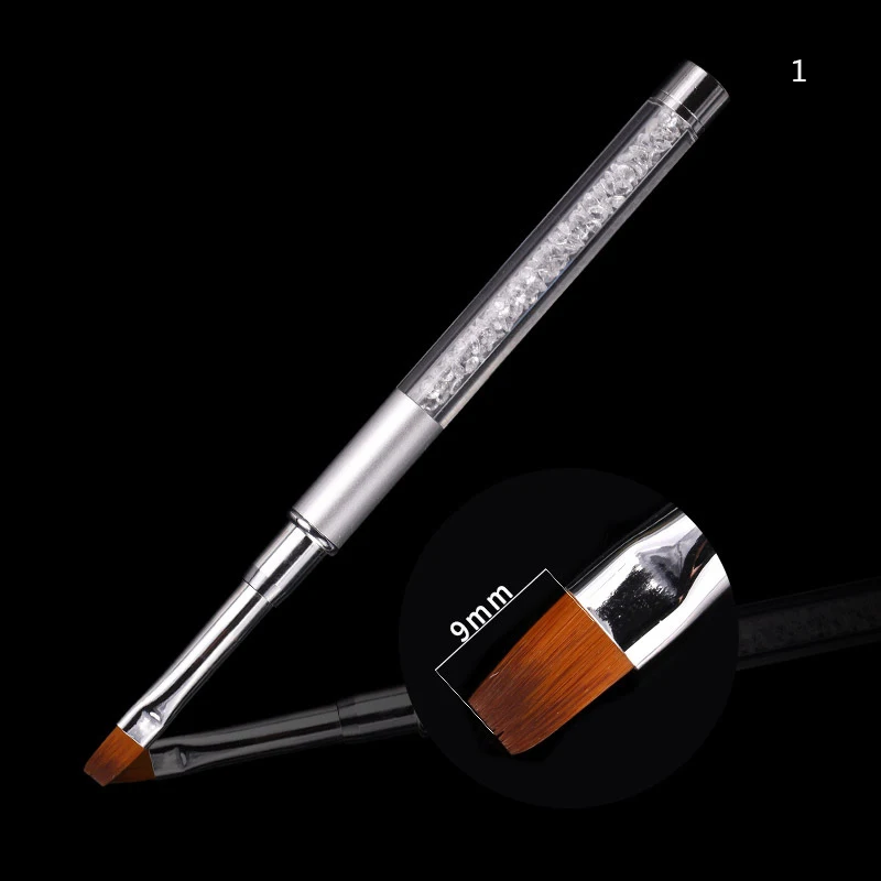 CYSHMILY 5Colors Nail Pen Colorful Rhinestone Acrylic Handle Carving Brush For Gel Powder Remover Art Manicure Tools | Красота и