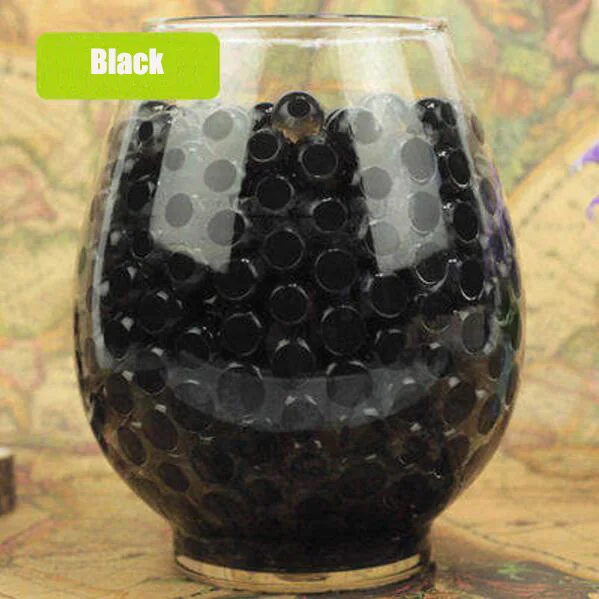 

Black Crystal Soil Mud 100PCS Grow Up Water Beads Cute Hydrogel Magic Gel Jelly Balls Orbiz Sea Babies For Vase Decor D