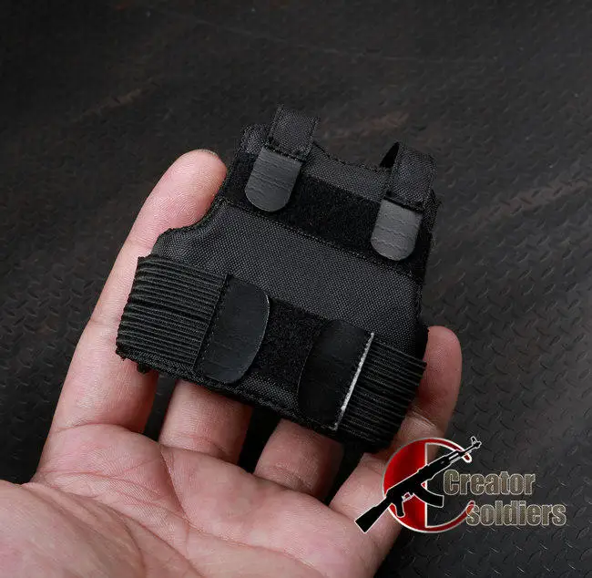 

1/6 Soldier clothing accessories black bulletproof vest model 12 inch dolls available in stock