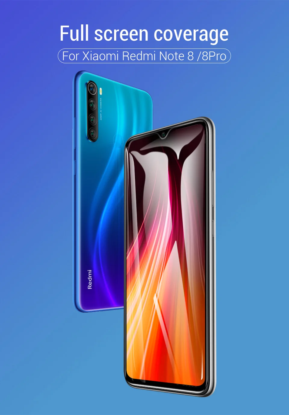 PZOZ для Xiaomi Redmi note 8 полное покрытие экрана Защитная пленка из закаленного стекла для Redmi note 8 pro Полное покрытие стеклянной пленки