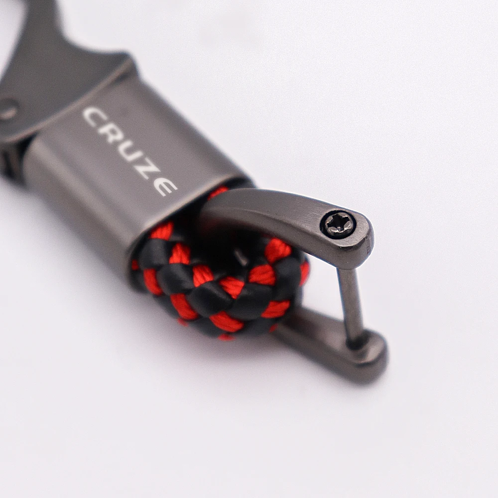 

Car Key Chain For Chevrolet Cruze With Logo Keyring Metal Car Emblem new car Styling Leather Car Key Ring Keychain Accessories