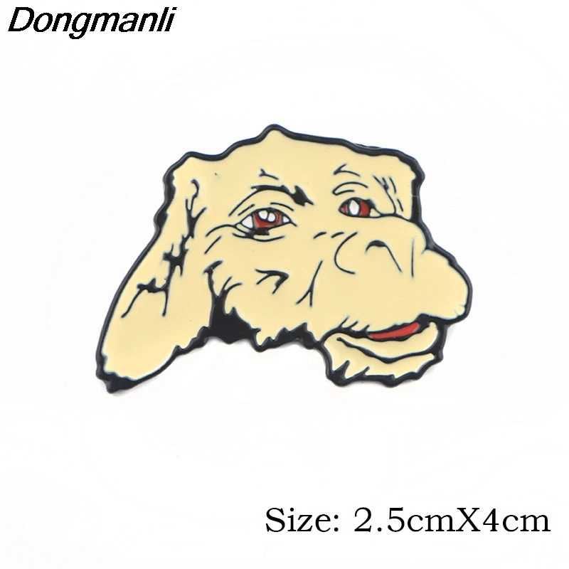 

P2311 Dongmanli The Neverending Story Falcor the Luck Dragon Enamel Pin Metal Brooch Collar Pins Backpack Badge