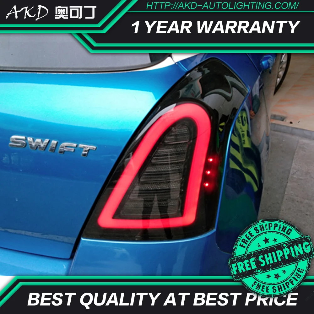 

AKD Car Styling for Suzuki Swift Tail Lights 2004-2017 Swift LED Tail Light Rear Lamp DRL Signal Brake Reverse auto Accessories