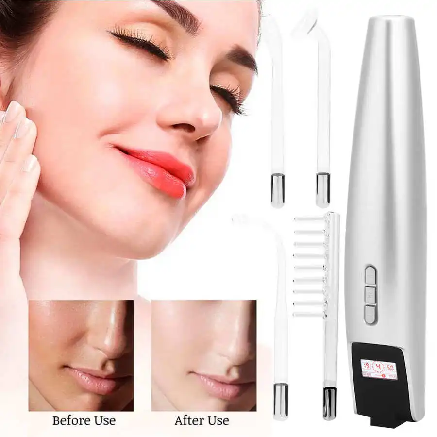 Высокочастотные электротерапевтические стержни уход за кожей лица Уход